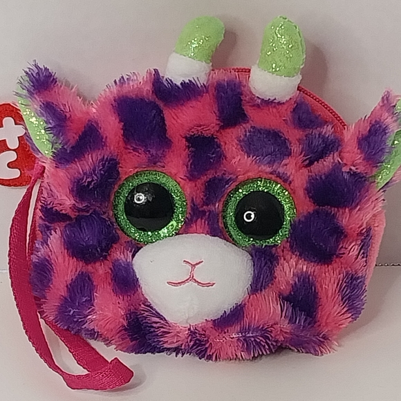 Tysilk Gilbert the Giraffe wristlet Purse - Picture 1 of 6